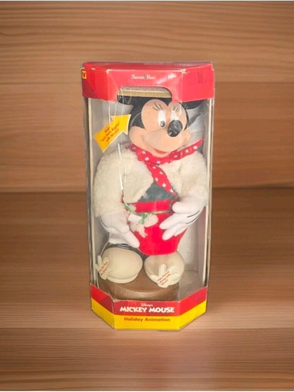 Vtg 1997 Santa's Best Minnie Mouse Let's Twist Again Animated for Parts/Repair